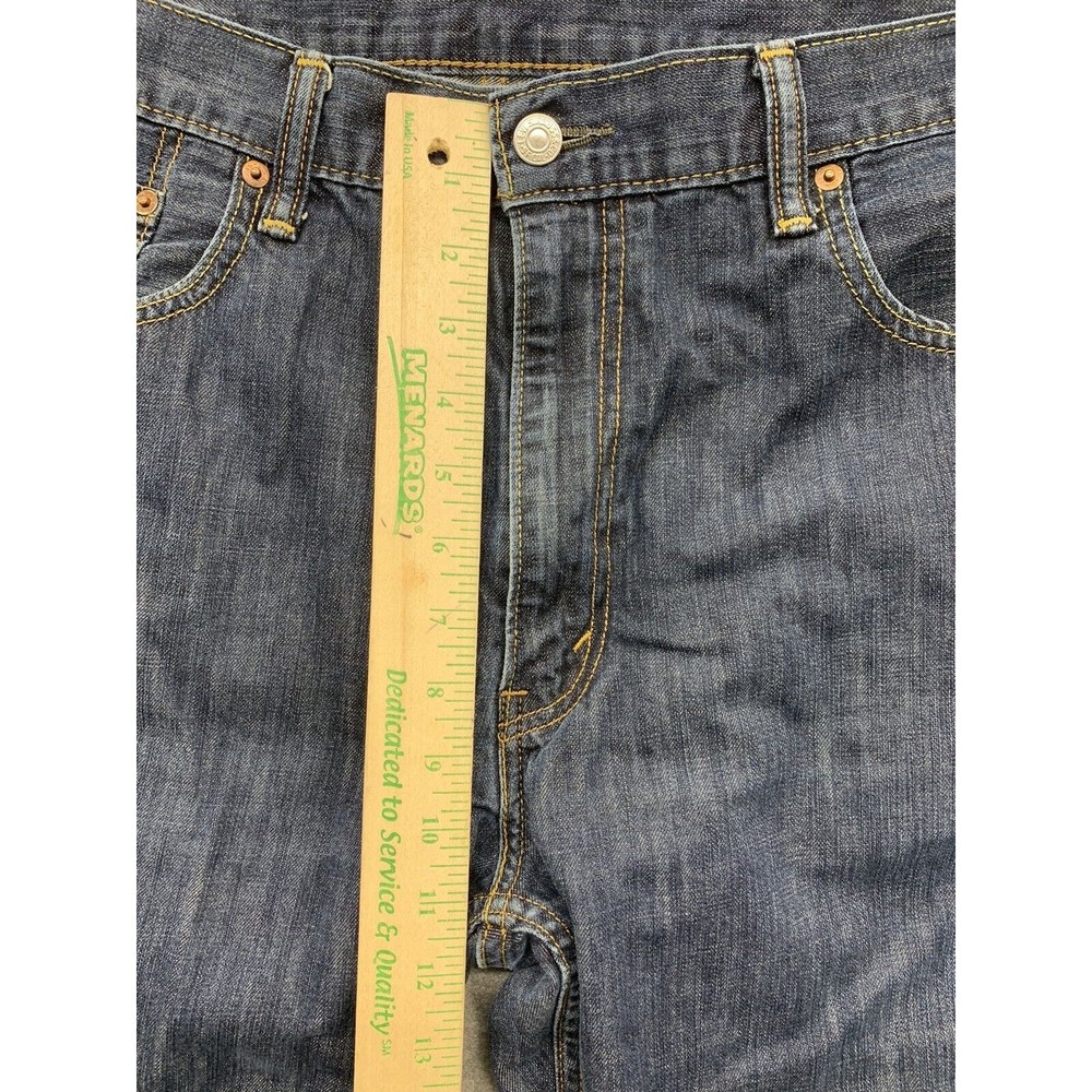 Levi's Strauss 514 Denim Jeans Men's Size 38 X 34 Blue 100% Cotton Straight Leg - Picture 5 of 16